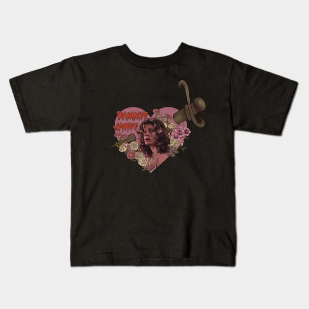 Dammit Janet (Pink Heart) The Rocky Horror Picture Show Kids T-Shirt by daniasdesigns